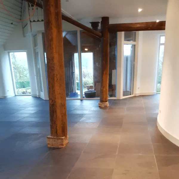 Leisteen vloer geïmpregneerd in Overijssel